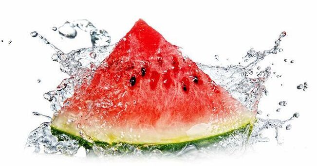 Watermelon is a sweet berry ideal for a diet